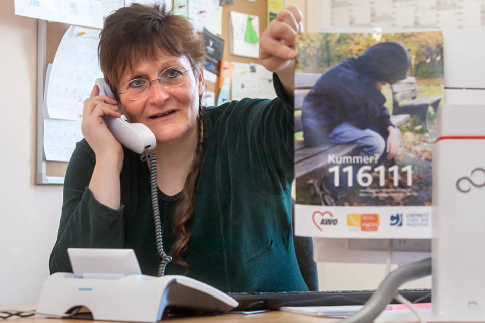 Kerstin Graff (57) und ihre Mitarbeiter erhalten jährlich bis zu 10.000 Anrufe unter der 116 111.