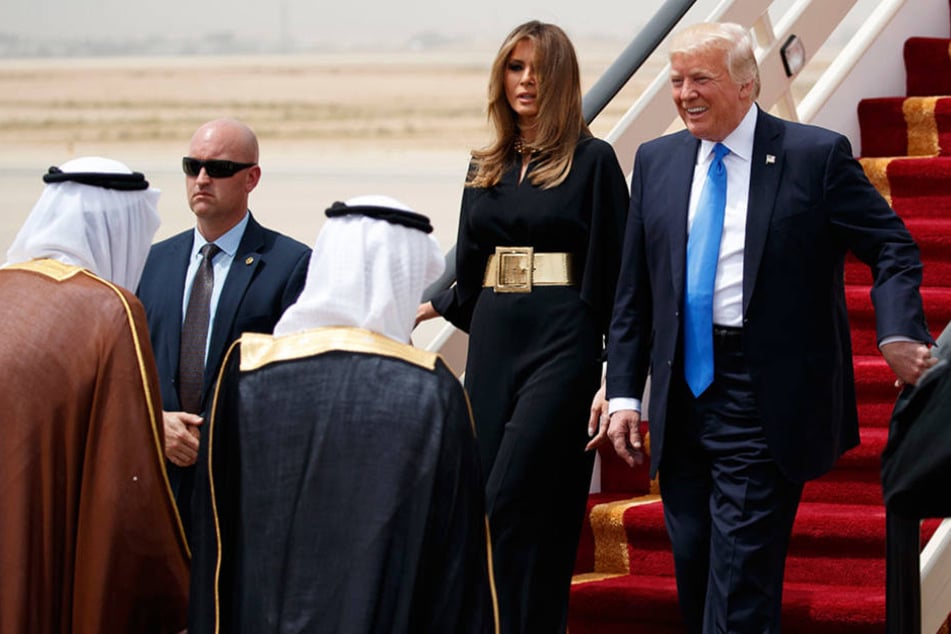 Donald Trump ist mit seiner Frau Melania zu einem Staatsbesuch in Saudi-Arabien.