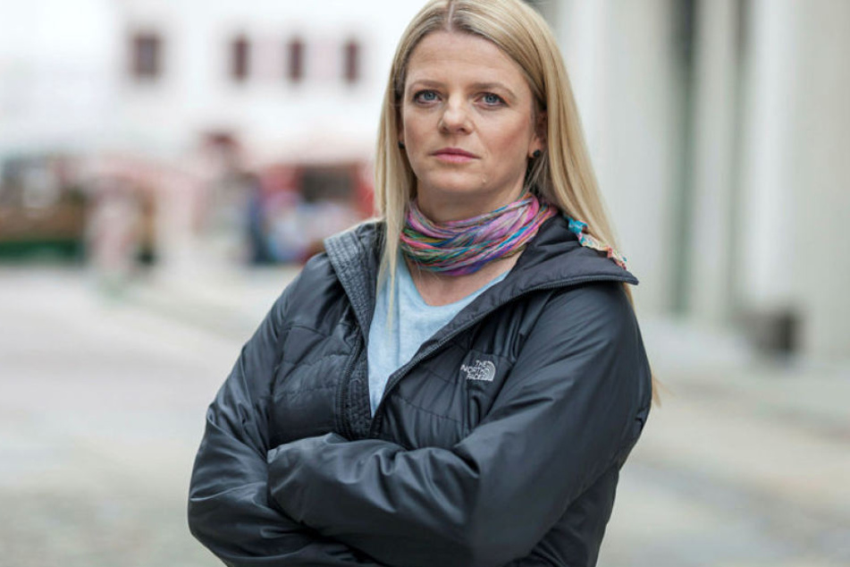 Susanne Schaper (39, Linke) steht zur Zwischenlösung mit Containern.