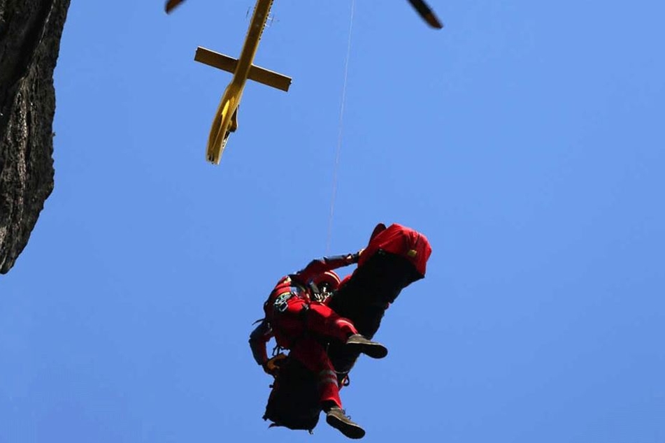 Bei der Rettung wurde der ADAC-Rettungshubschraubers „Christoph 62“ eingesetzt.