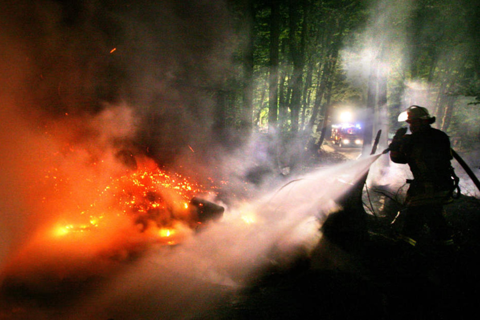 Im Landkreis Zwickau hat ein Unbekannter illegal abgelagerten Müll angezündet und dadurch einen Wald in Brand gesteckt. (Symbolbild)