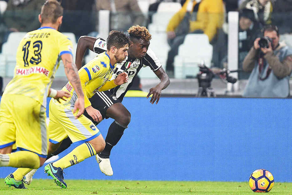 Moise Kean (hinten-rechts) debütierte für Juventus Turin schon mit 16 Jahren.