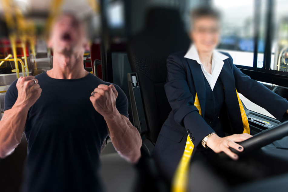 Als der Fahrgast nicht aufhört zu schreien, schreitet der Busfahrer ein. (Symbolbild)