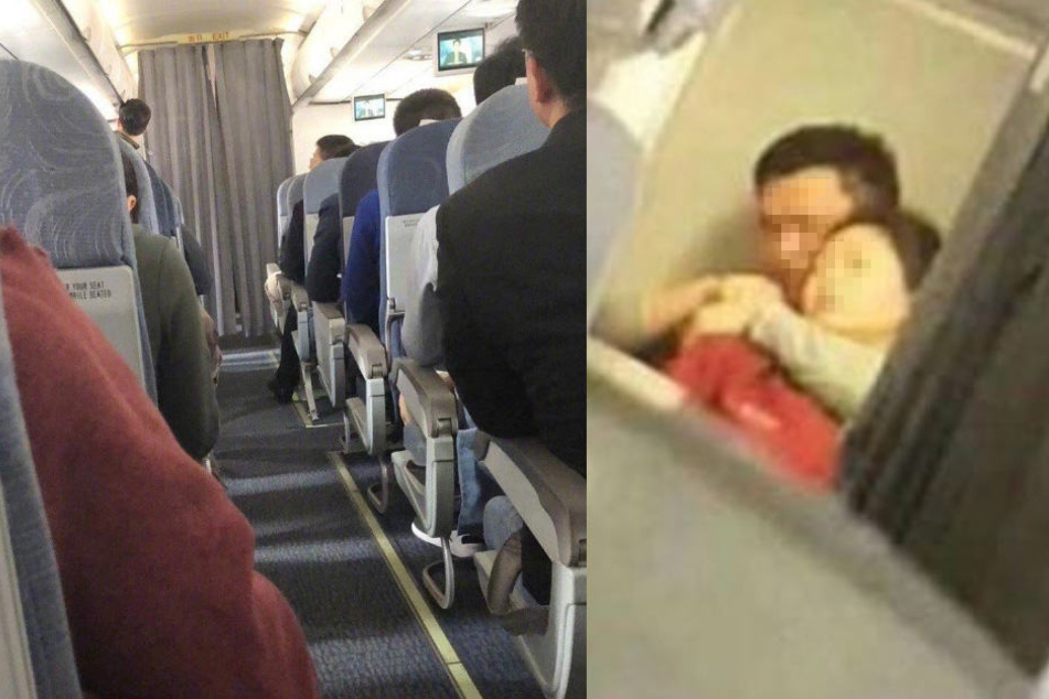 Der man brachte die Stewardess in seine Gewalt.