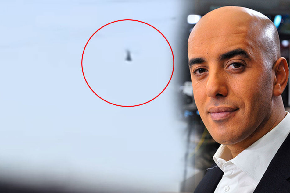 In diesem Hubschrauber fliegt der Häftling Redoine Faid davon.