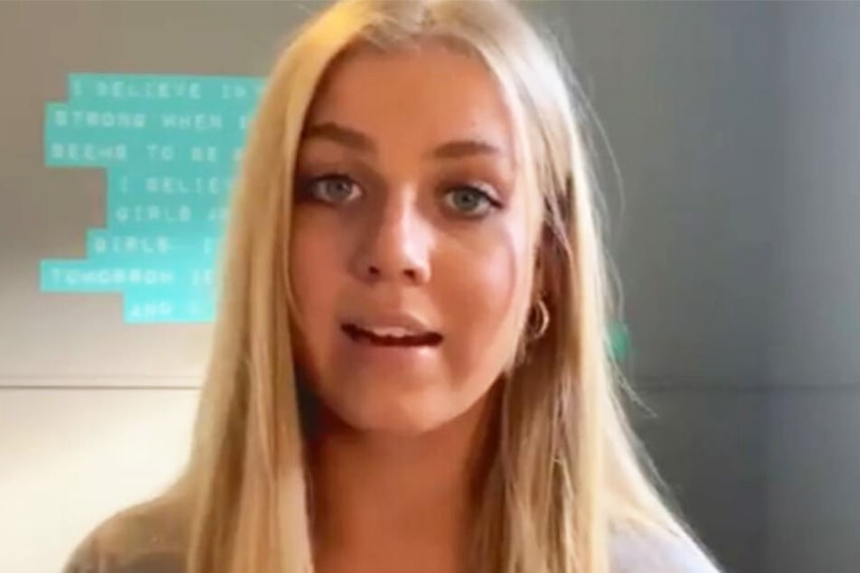 Annie Jones (19) auf einem Instagram-Video.