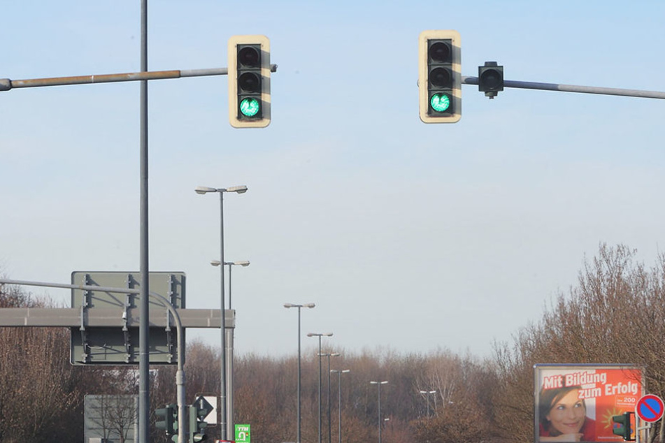 Auch auf der Dohnaer Straße gibt es bereits eine „Grüne Welle“.