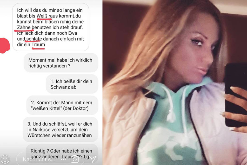 Die Fotomontage zeigt zwei Screenshots aus dem Instagram-Profil von Schwesta Ewa.