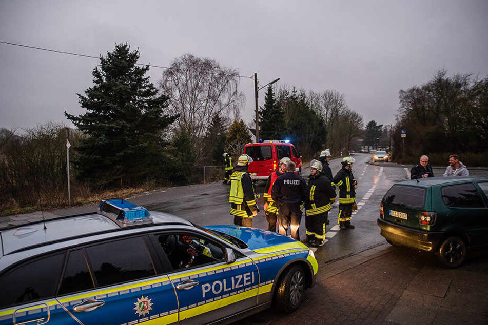Feuerwehr und Polizei rückten an.