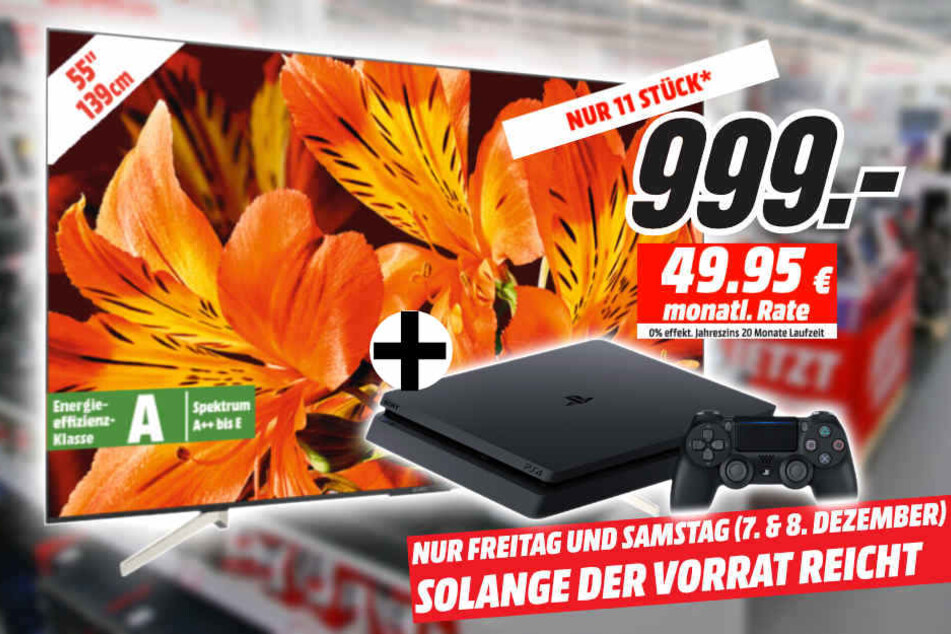 55 Zoll UHD-Fernseher holen und PlayStation 4 gratis dazubekommen!