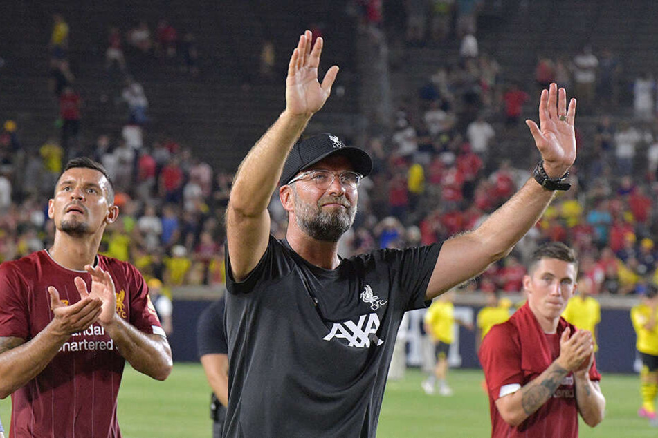 Jürgen Klopp (Mitte) zog gegen Dortmund erneut den Kürzeren.