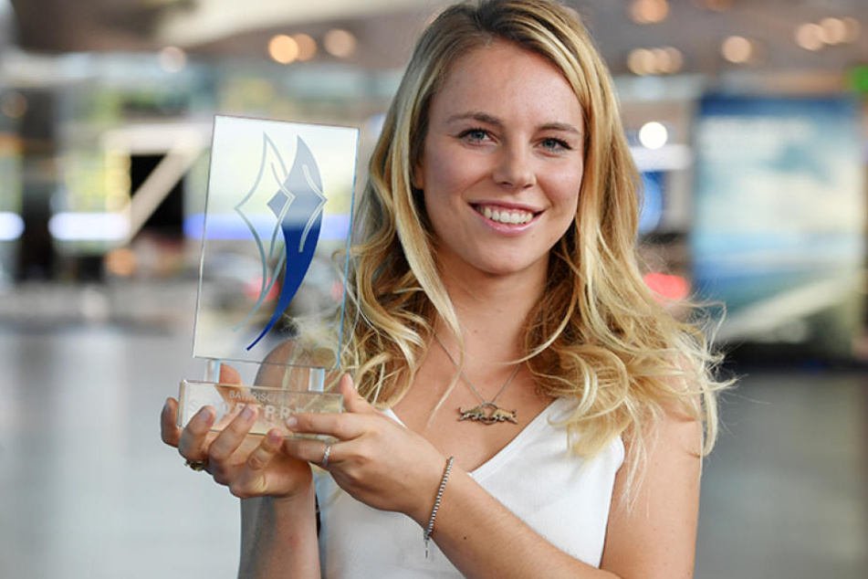 Lisa Zimmermann (21) bei der Verleihung des Bayerischen Sportpreises.