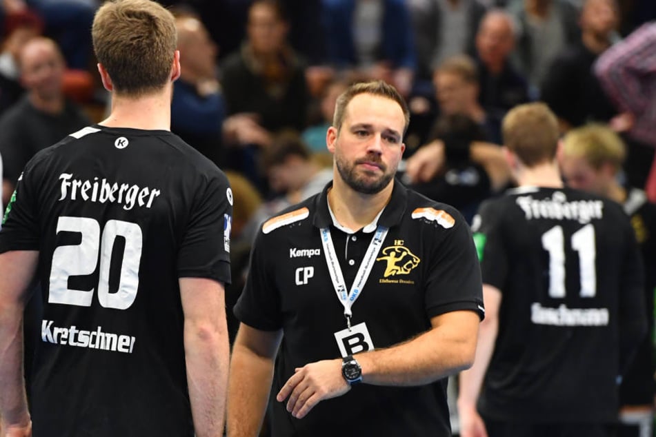 Elbflorenz-Trainer Christian Pöhler (r.) war bitter enttäuscht.