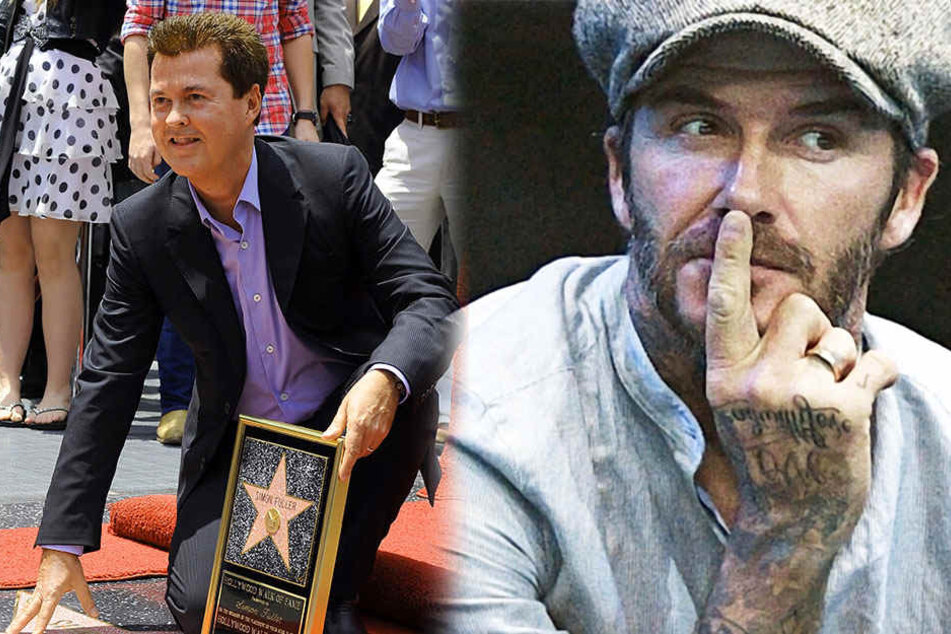 Gehen jetzt getrennte Wege: David Beckham (r.) und Simon Fuller. (Fotomontage)