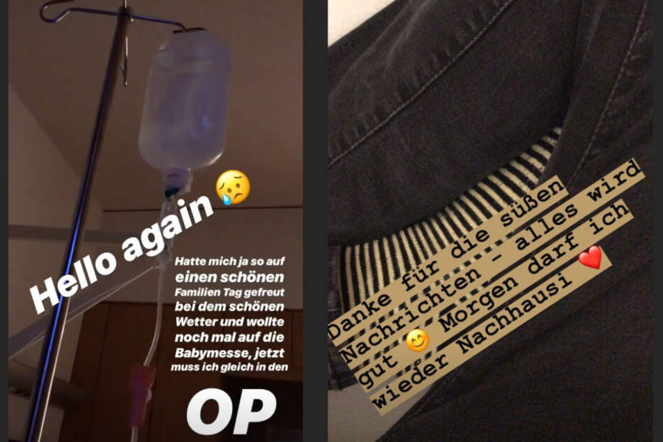 Am Wochenende meldete sich die Zweifach-Mama aus dem Krankenhaus.