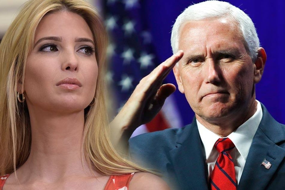 Links Ivanka Trump, die gerade heftig unter Beschuss steht, rechts der mögliche neue Präsident Mike Pence.