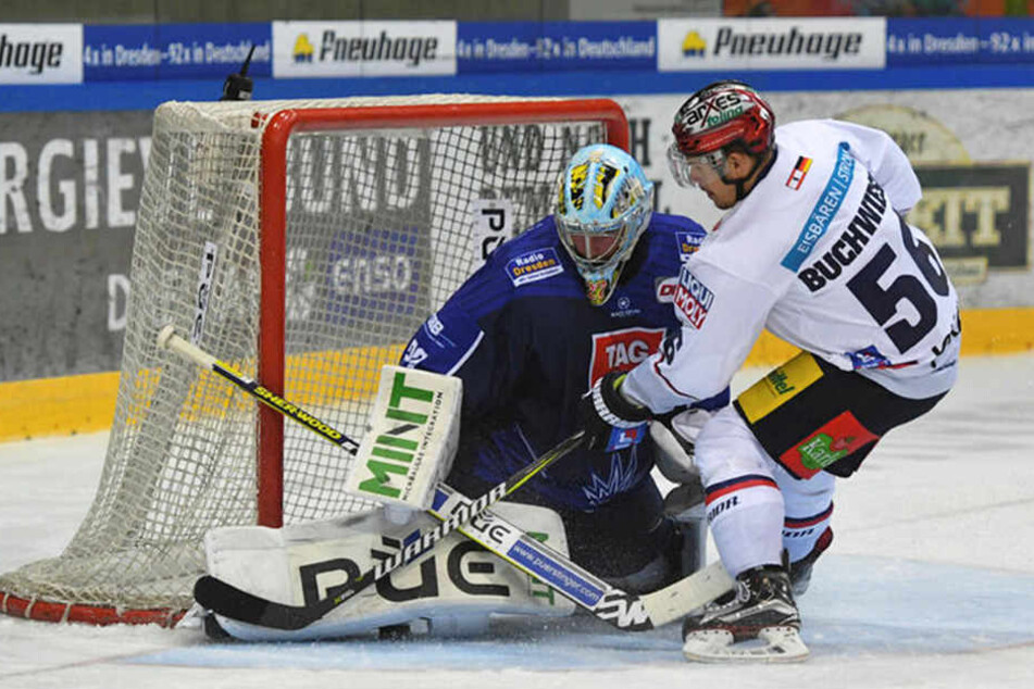 Eislöwen-Keeper Sebastian Stefaniszin konnte den zwischenzeitlichen 0:2-Rückstand verhindern.