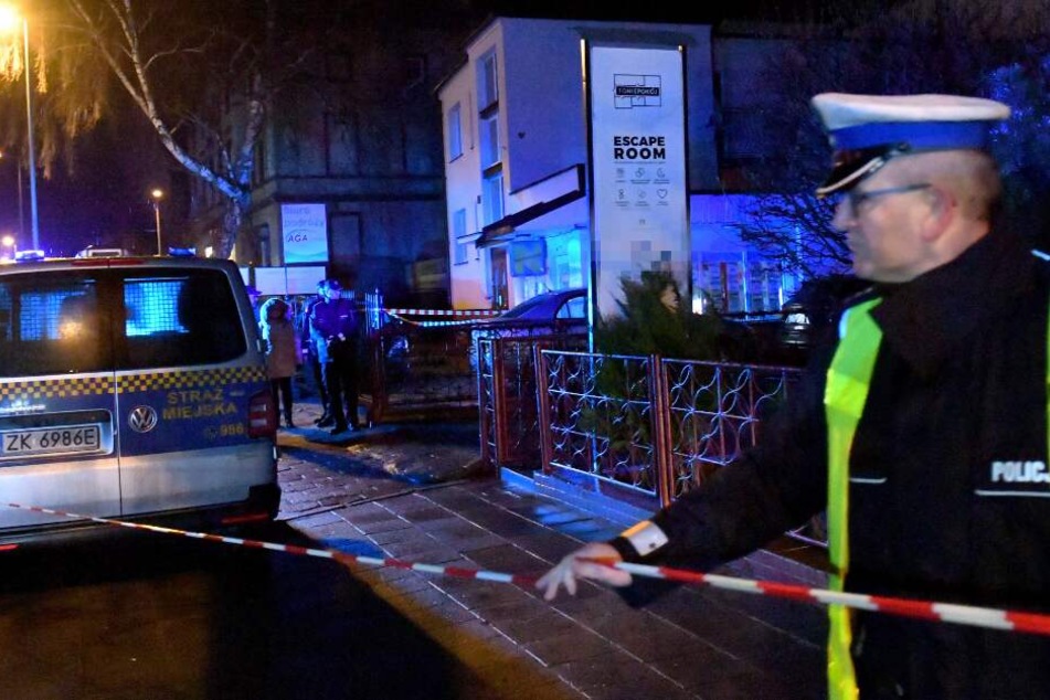 Fünf 15-jährige Mädchen waren bei dem Brand in einem "Escape Room" im polnischen Koszalin gestorben.