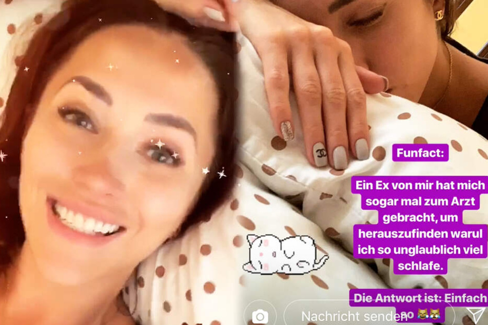 Die Montage zeigt zwei Screenshots aus den Instagram-Storys von Anastasiya Avilova.