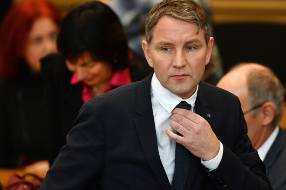 Björn Höcke bei einer Gedenkstunde im Thüringer Landtag.