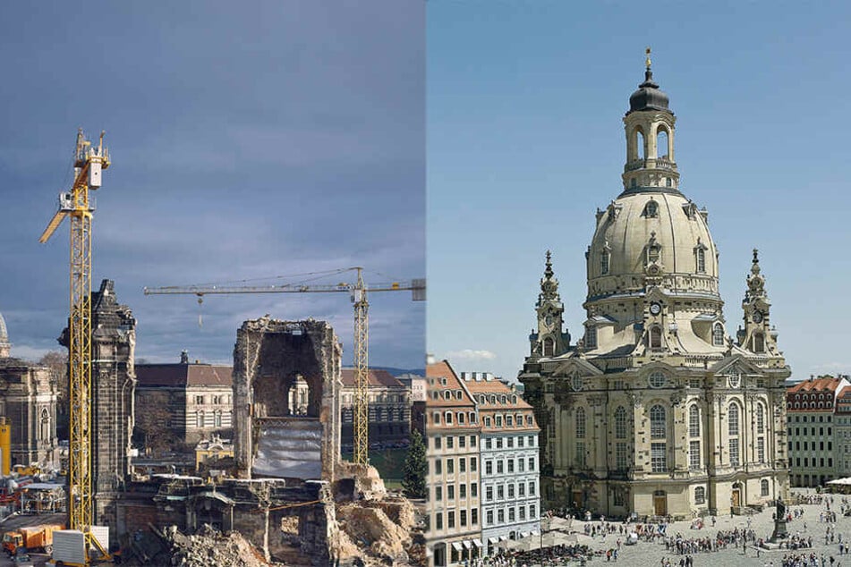 Jörg Schöner lichtete die Frauenkirche in verschiedenen Stadien ab.