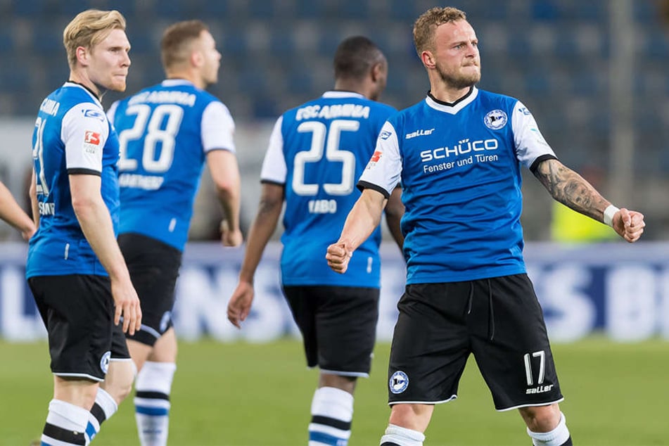 Christoph Hemlein köpfte den DSC in der 15. Minute zur 1:0-Führung.