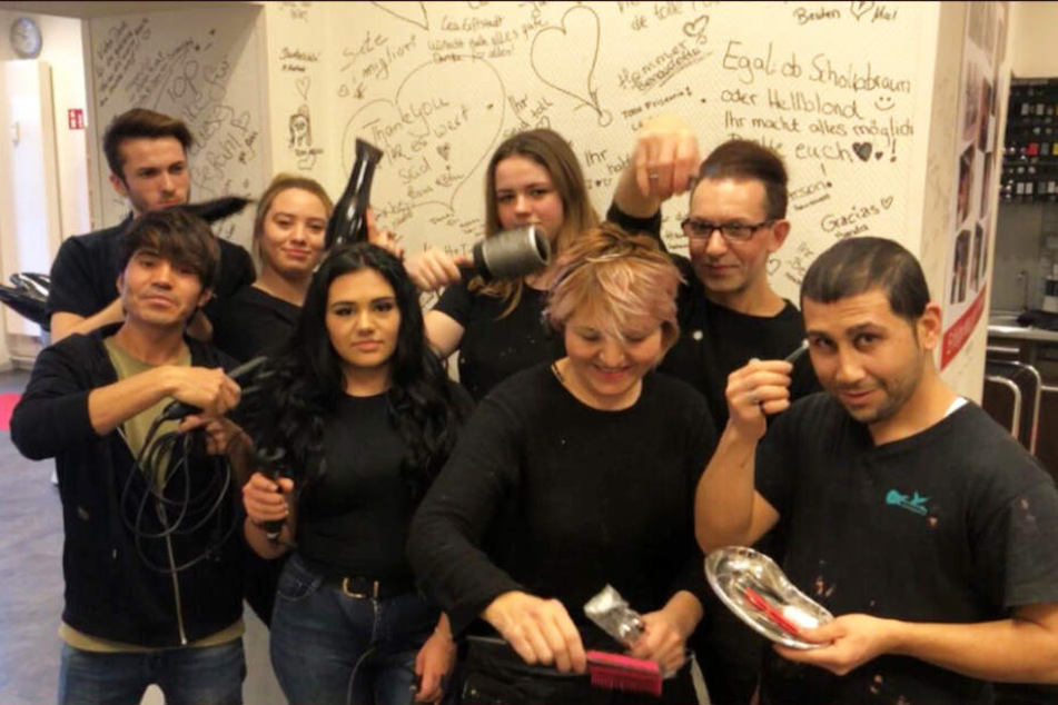 Das multikulturelle Team von "Arson Hair".