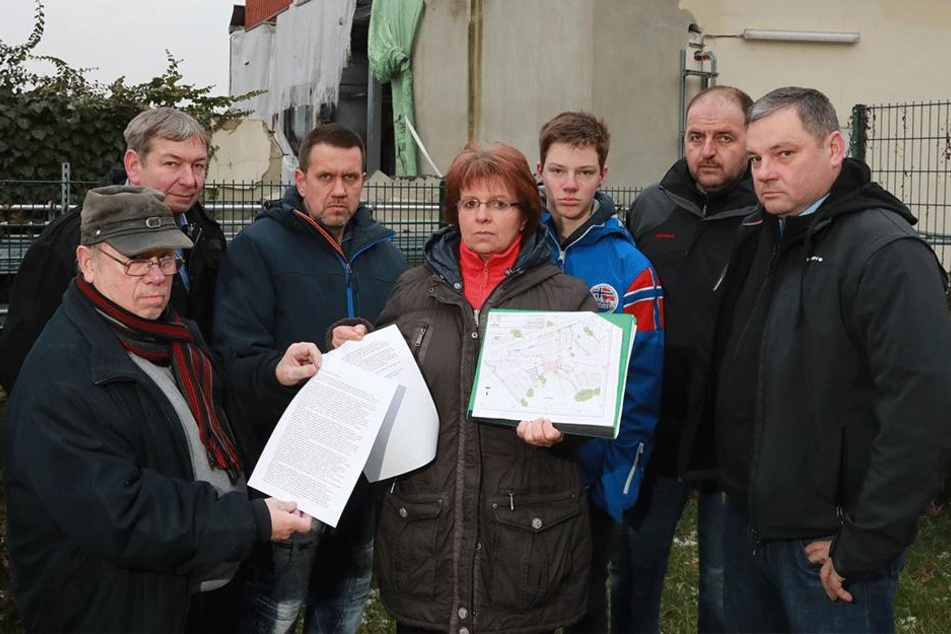 Vertreter der Bürgerinitiative Pirna-Neuendorf.