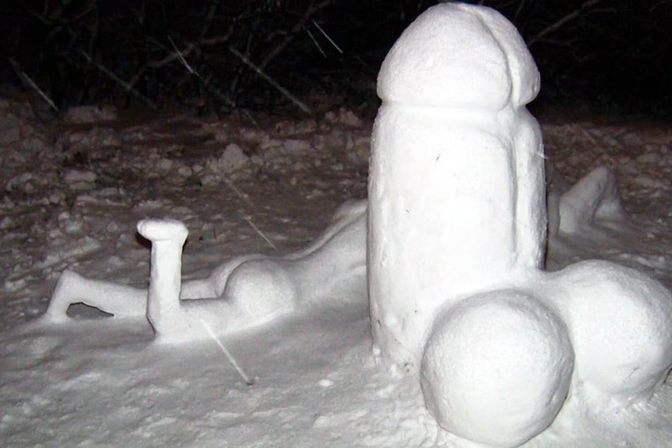 Die Schneekünstler aus Radeberg haben sich wieder ganz viel Mühe gegeben.