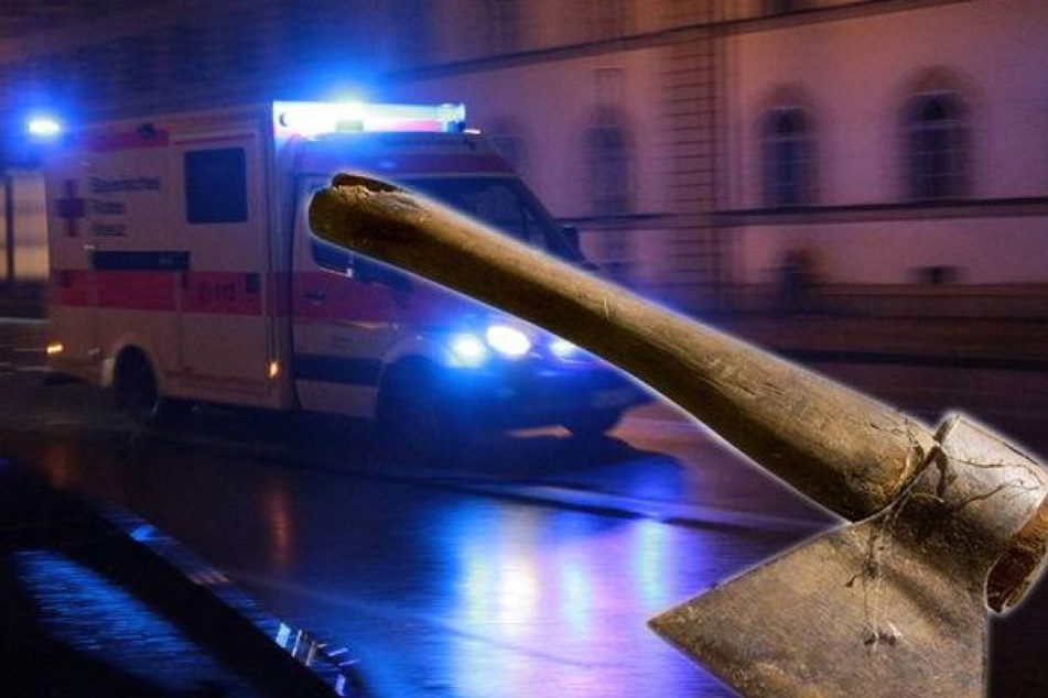 Der Mann ging auf einen 33-Jährigen los und verletzte ihn mit einem Beil (Symbolfoto).