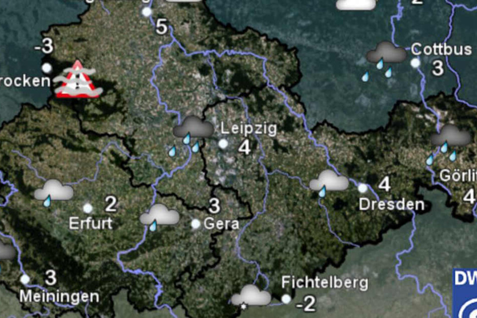 Aktuell ist es auf dem Fichtelberg am kältesten mit Minus zwei Grad.