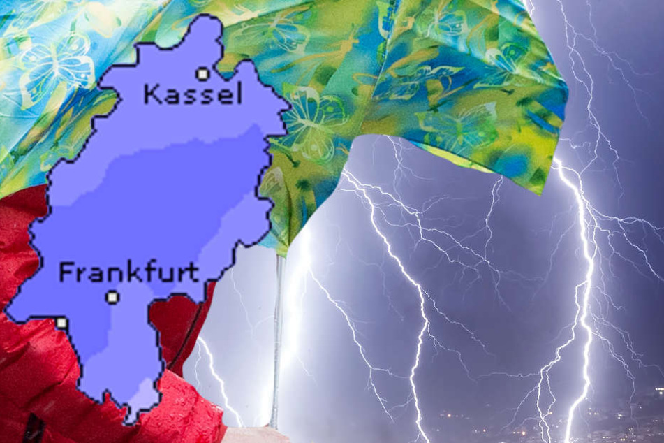 Die Hessen müssen sich auf Unwetter mit schweren Gewittern und Starkregen einstellen (Symbolbild).