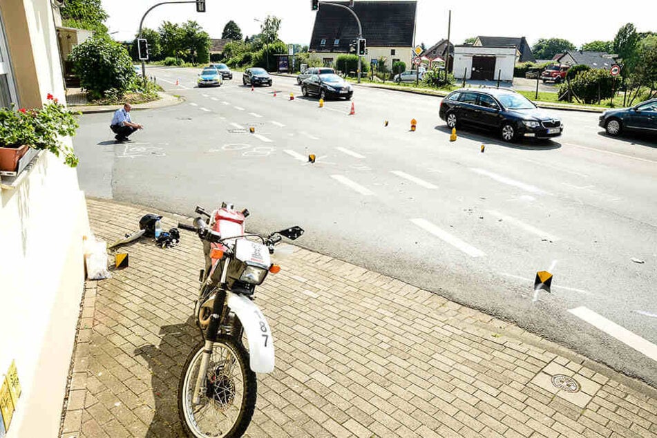 An dieser Kreuzung ereignete sich der Crash mit einem schwer Verletzten und 7.000 Euro Schaden.