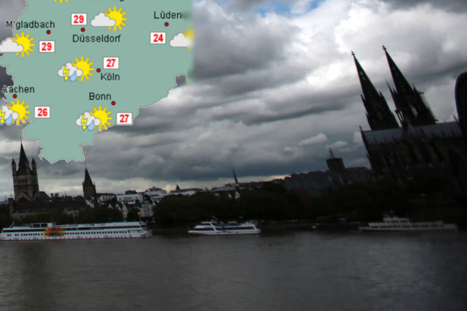 Am Mittwoch könnten Köln Gewitter drohen.