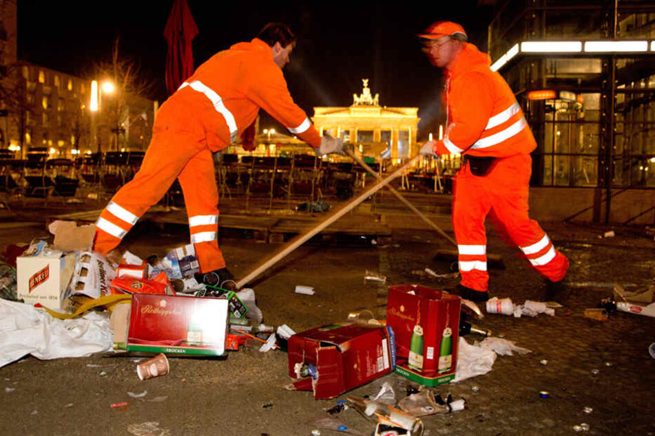 Die Beschäftigten der Berliner Stadtreinigung arbeiten im Akkord.