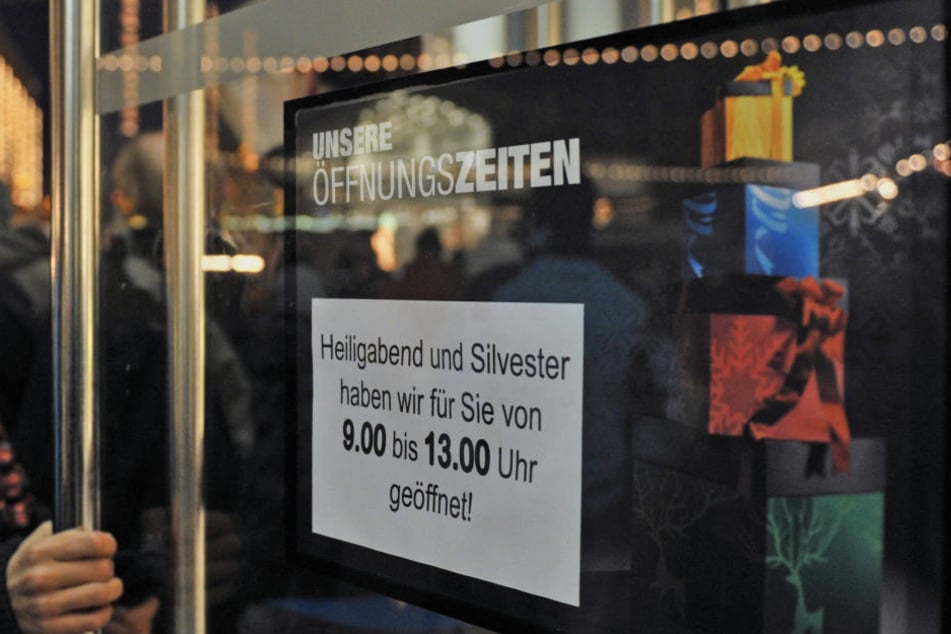 Einige Geschäfte haben auch Heiligabend geöffnet.
