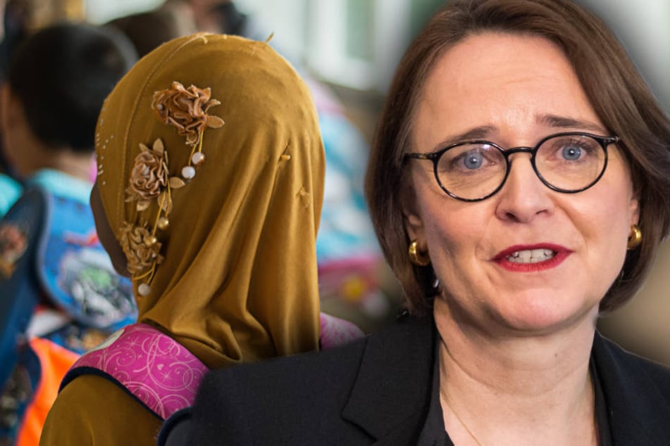 Widmann-Mauz empfindet das Kopftuchverbot als einen unangebrachten und falschen Ansatz. (Bildmontage)