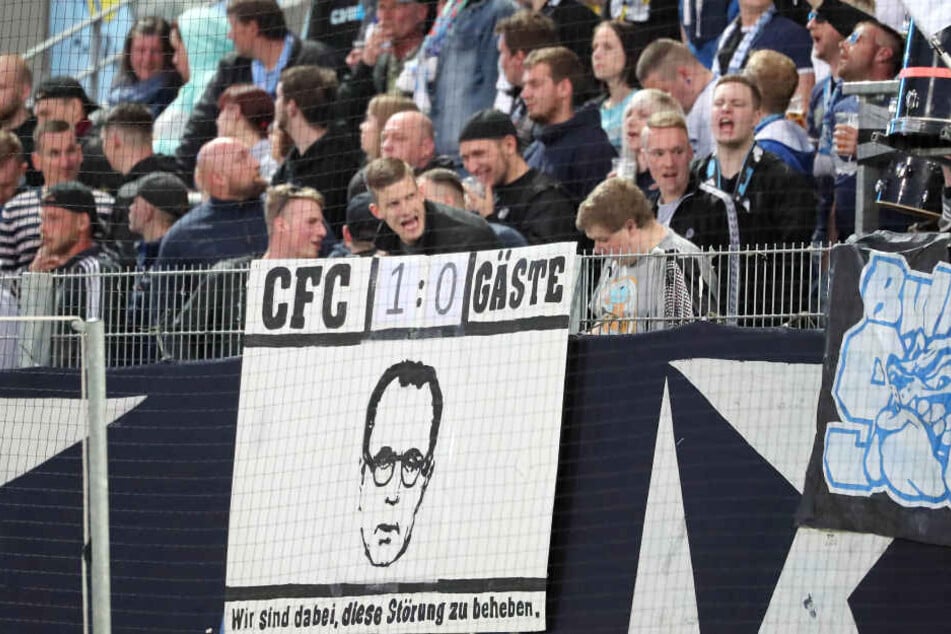 Ein großer Teil der CFC-Fans hat Klaus Siemon längst als Störenfried ausgemacht.