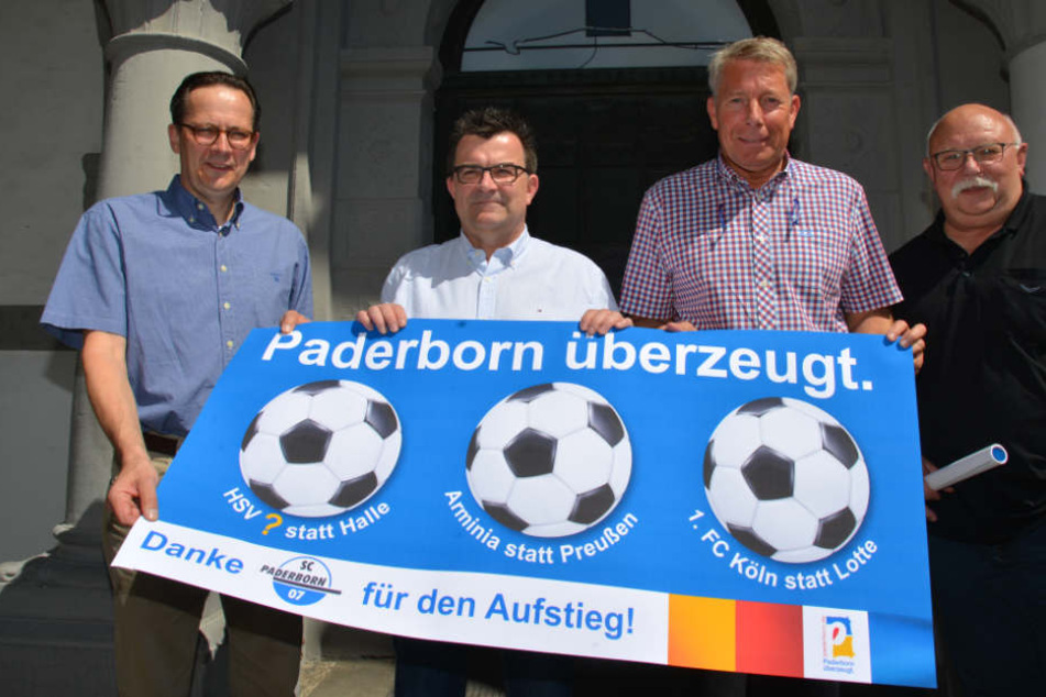 Verantwortliche von Stadt und Verein freuen sich auf die Party.