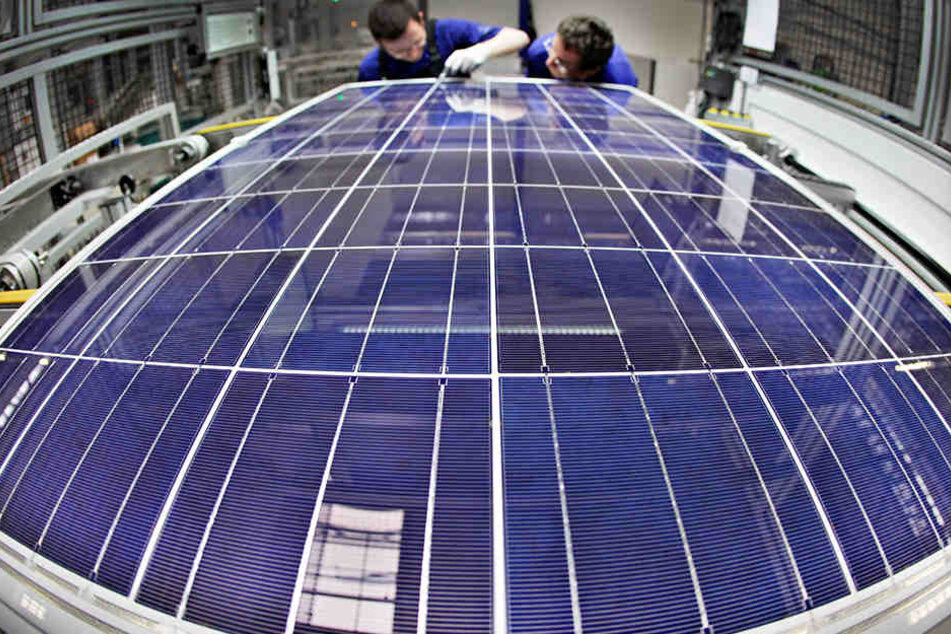 Die Solarmodule werden in Arnstadt gefertigt.
