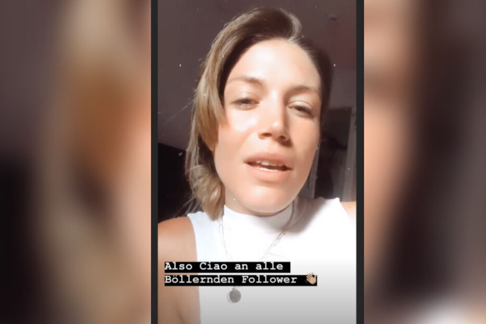 Später verabschiedete das Model sich von einem Teil ihrer Follower.
