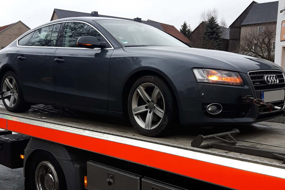 Der Audi wurde in Baden-Württemberg geklaut und tauchte nun im Vogtland wieder auf.