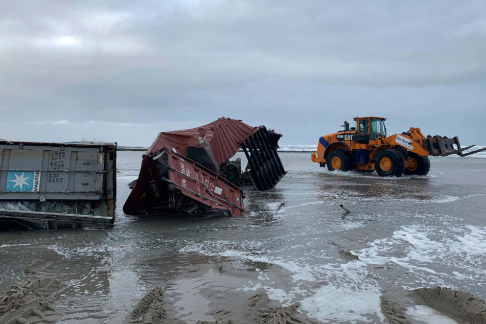 Einige der Container wurden an den Stränden der Nordsee angespült.