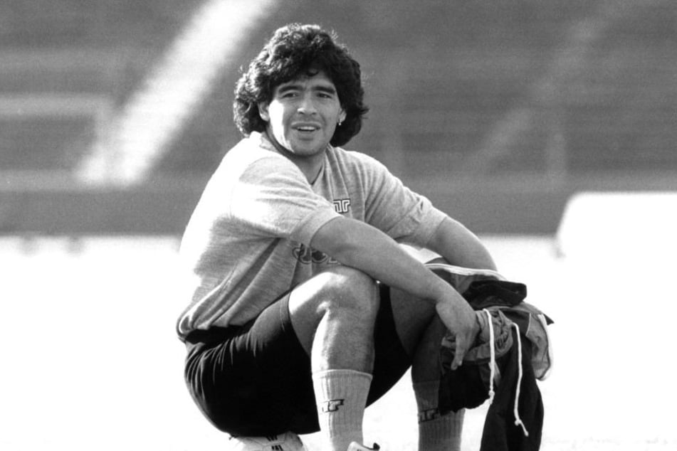 Diego Maradona gehört zu den Idolen des heutigen DSC-Trainers.
