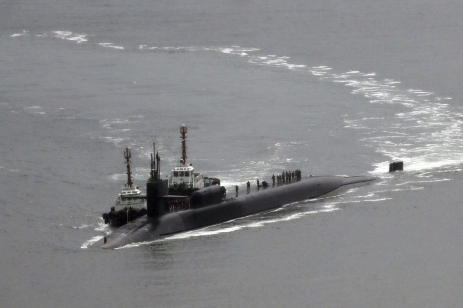 Ein atomgetriebenes Raketen-U-Boot der USA legt jetzt in Südkorea an.
