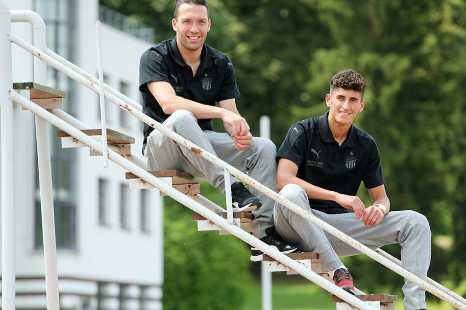Aykut Öztürk (l.) und Ali Odabas haben beim und mit dem FSV in dieser Saison einiges vor.