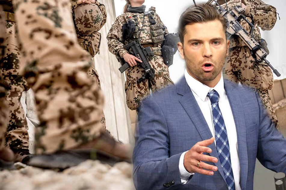 Jan Ralf Nolte (29, AfD) macht sich über den Zustand der Bundeswehr Gedanken.