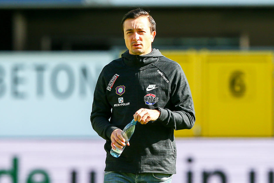 Flasche wieder voll: Daniel Meyer hat die Frische seiner Jungs wieder hergestellt.
