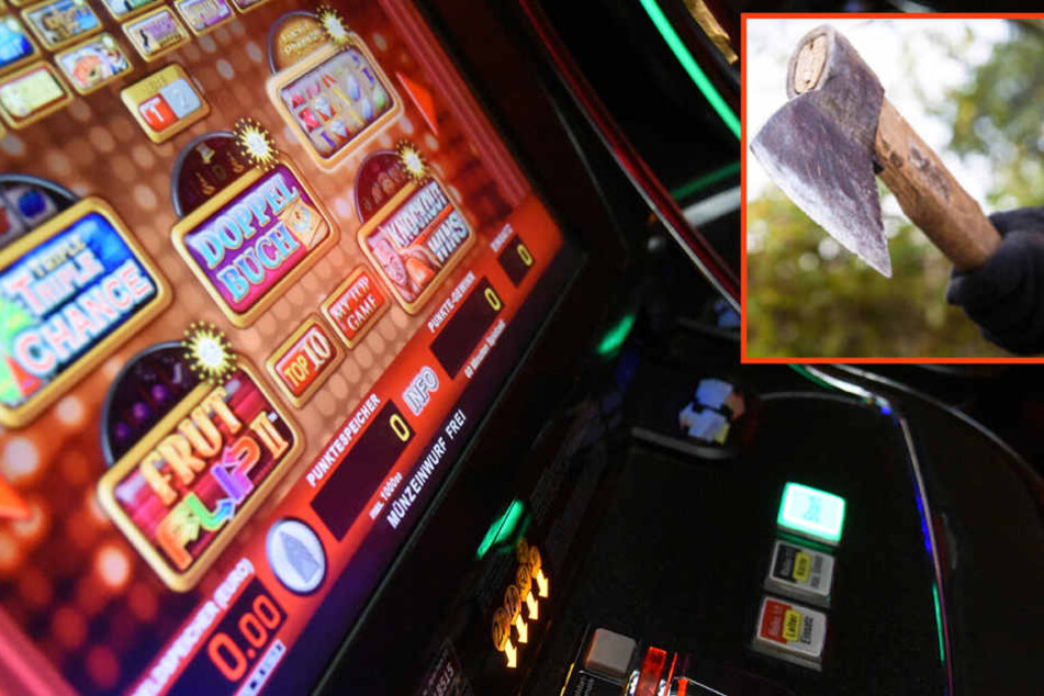 Mit Axt und Messer bewaffnet überfielen zwei Täter eine Spielhalle. (Symbolbild)