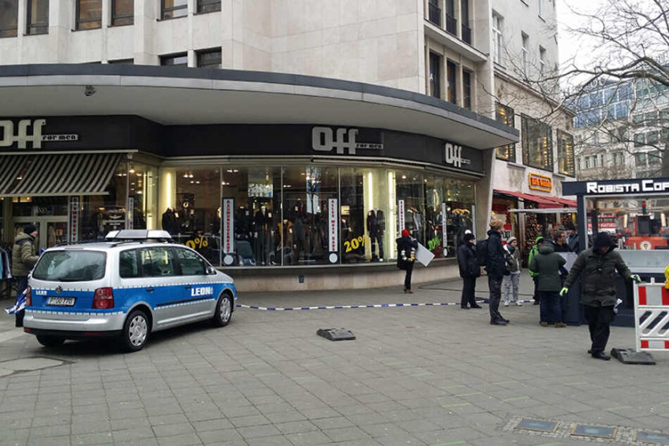 Die Dreharbeiten gegenüber dem Kranzler Eck.